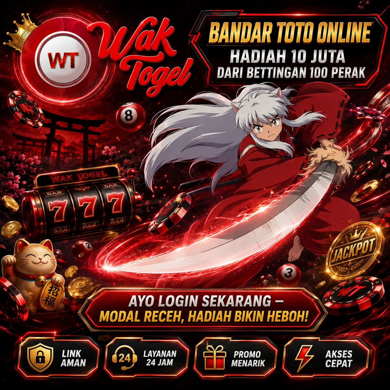 WAKTOGEL ✵ Bandar Toto Online Resmi Hadiah 10 Juta Dari Bettingan 100 Perak