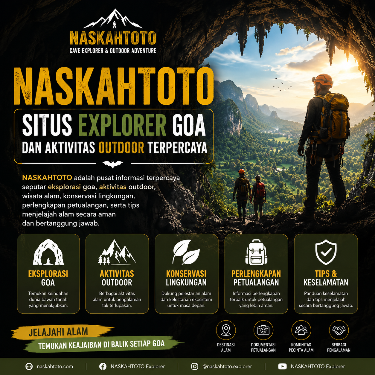NASKAHTOTO Cave Explorer Goa dan Aktivitas Outdoor