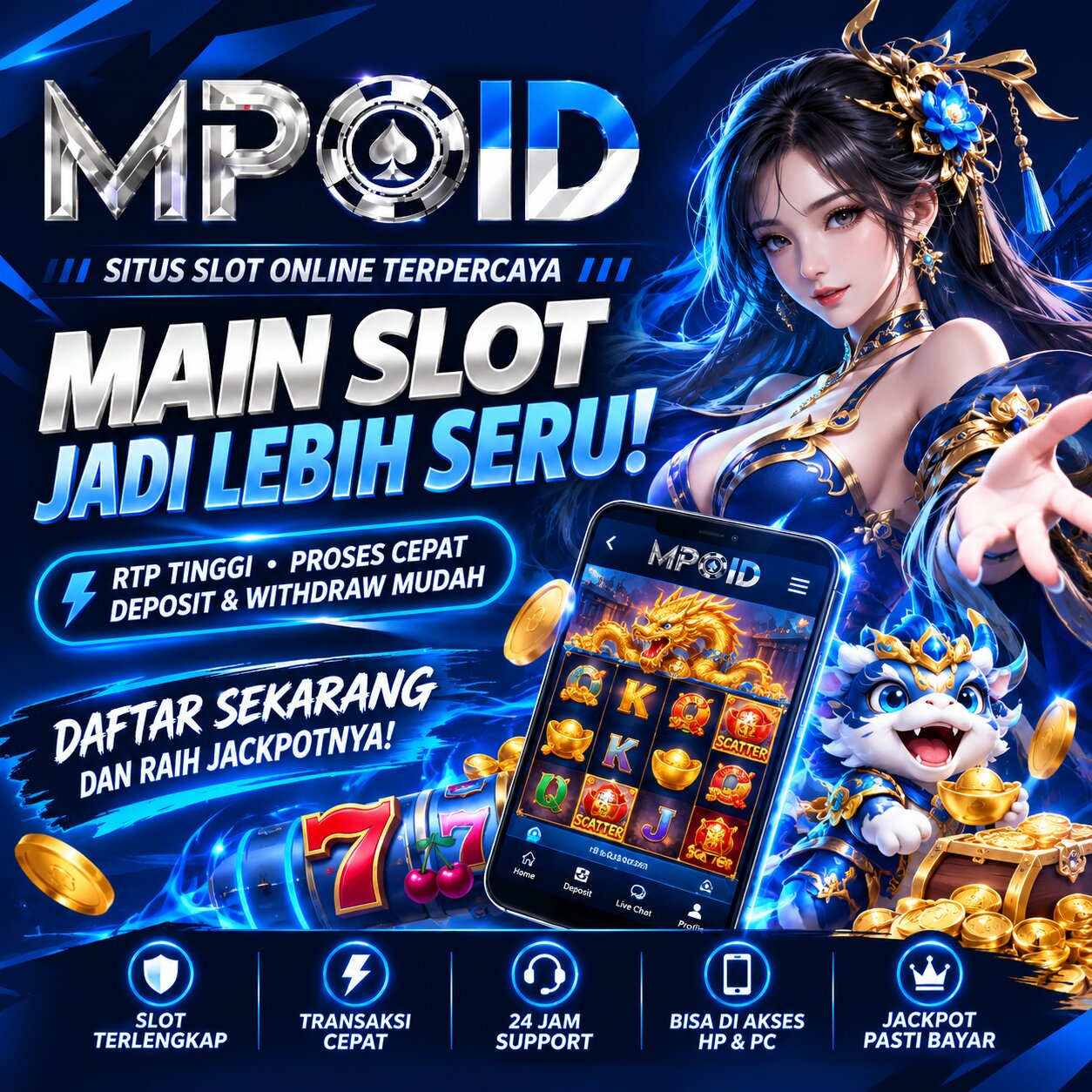 MPOID – Main Slot Lebih Seru, RTP Tinggi dan Deposit WD Mudah