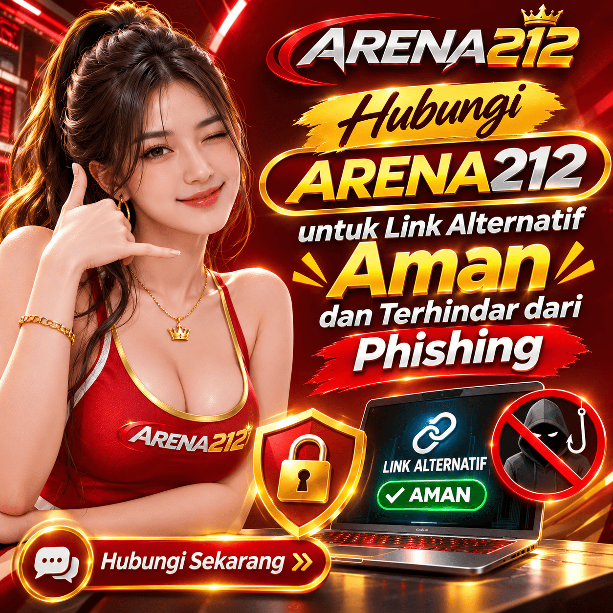 Hubungi ARENA212 untuk Link Alternatif Aman dan Terhindar dari Phishing