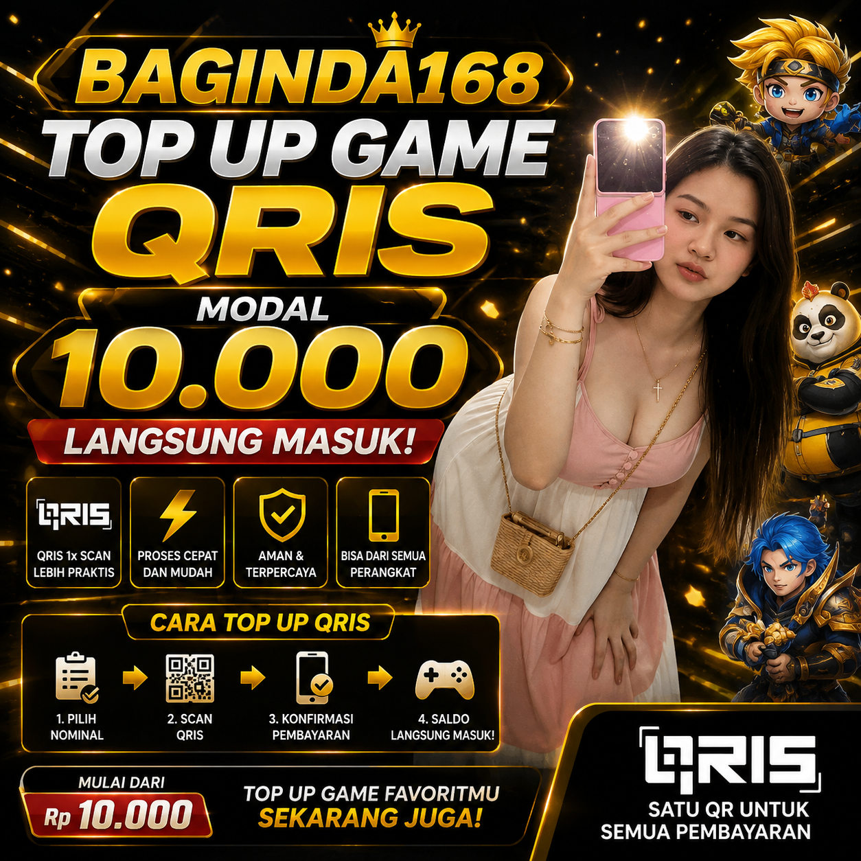 BAGINDA168 Front Black 