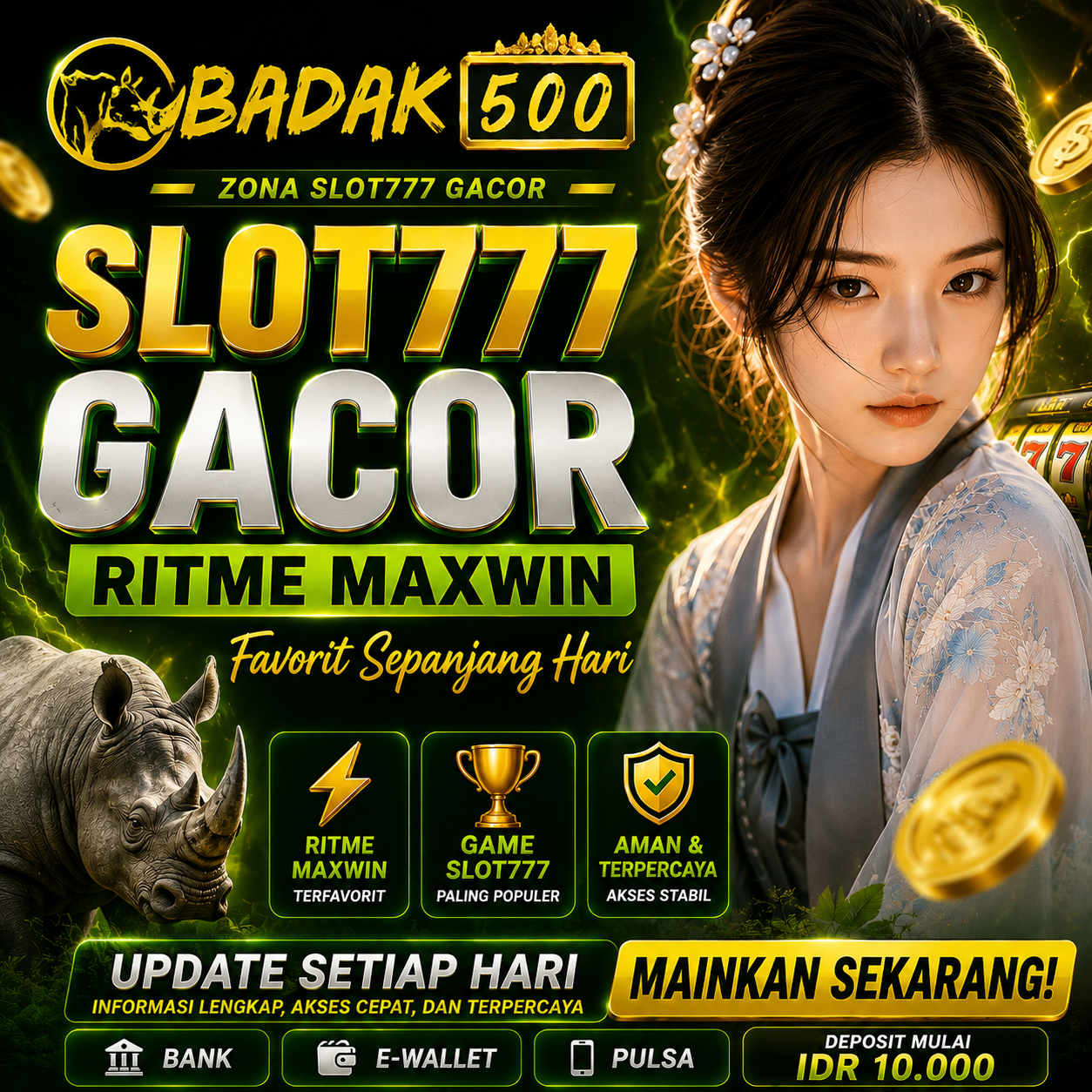 BADAK500 | Zona Slot777 Gacor Ritme Maxwin Favorit Sepanjang Hari