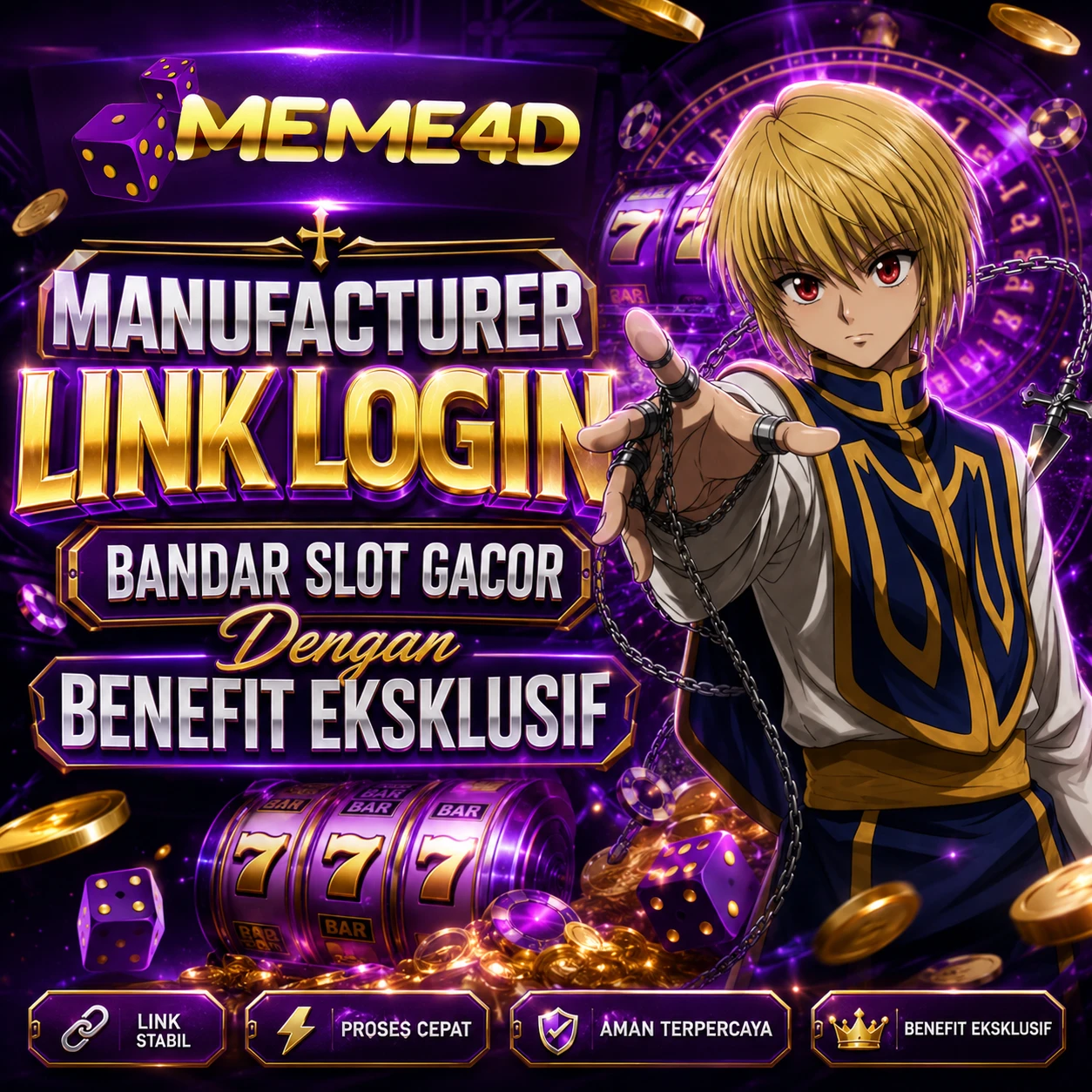 MEME4D ♱ Manufacturer Link Login Bandar Slot Gacor Dengan Benefit Eksklusif