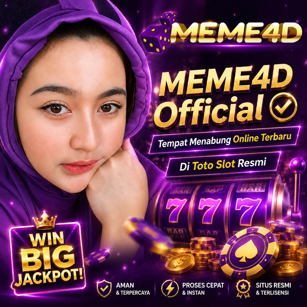 MEME4D Official ✔️ Tempat Menabung Online Terbaru Di Toto Slot Resmi
