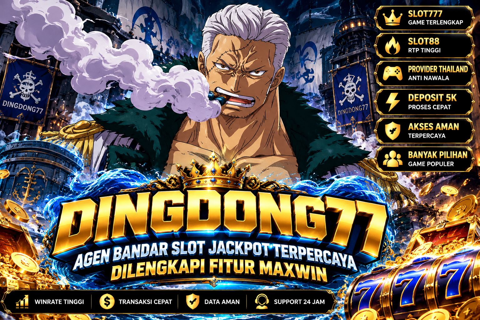 DINGDONG77 - Agen Bandar Slot Jackpot Terpercaya Dilengkapi Fitur Maxwin