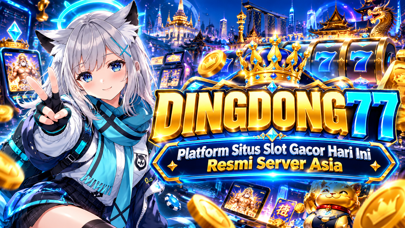 Thumbnail 1 of 3, Poster, DINGDONG77 - Slot777 Live Pilihan Favorit Pecinta Link Gacor designed and sold by SLOT777.