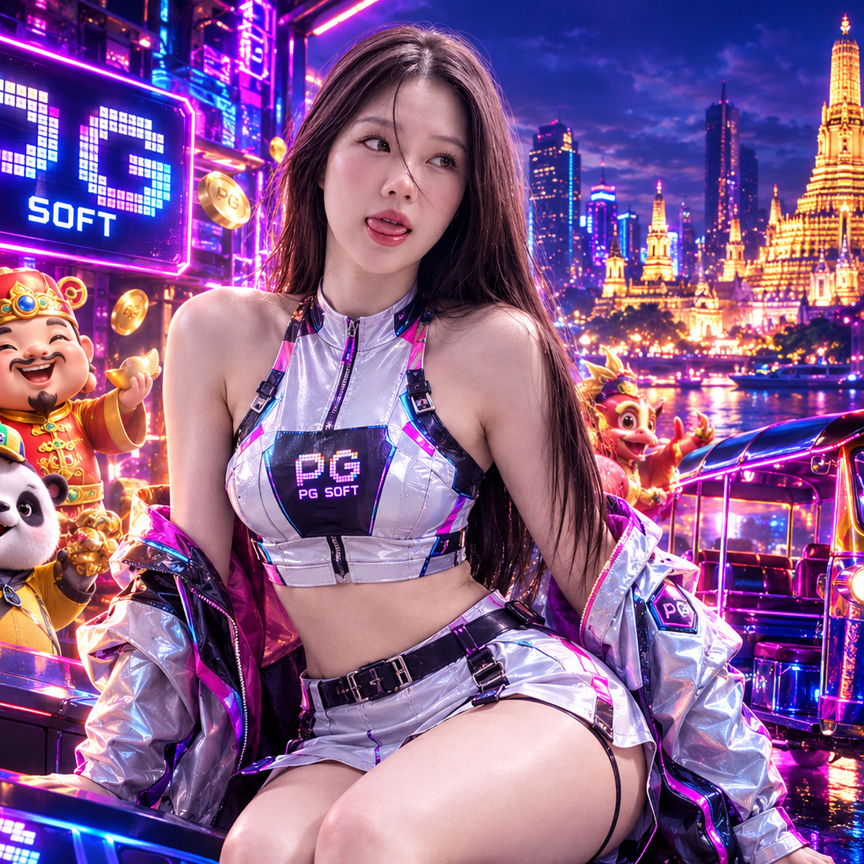 Neon Thailand Cyberpunk Adventure