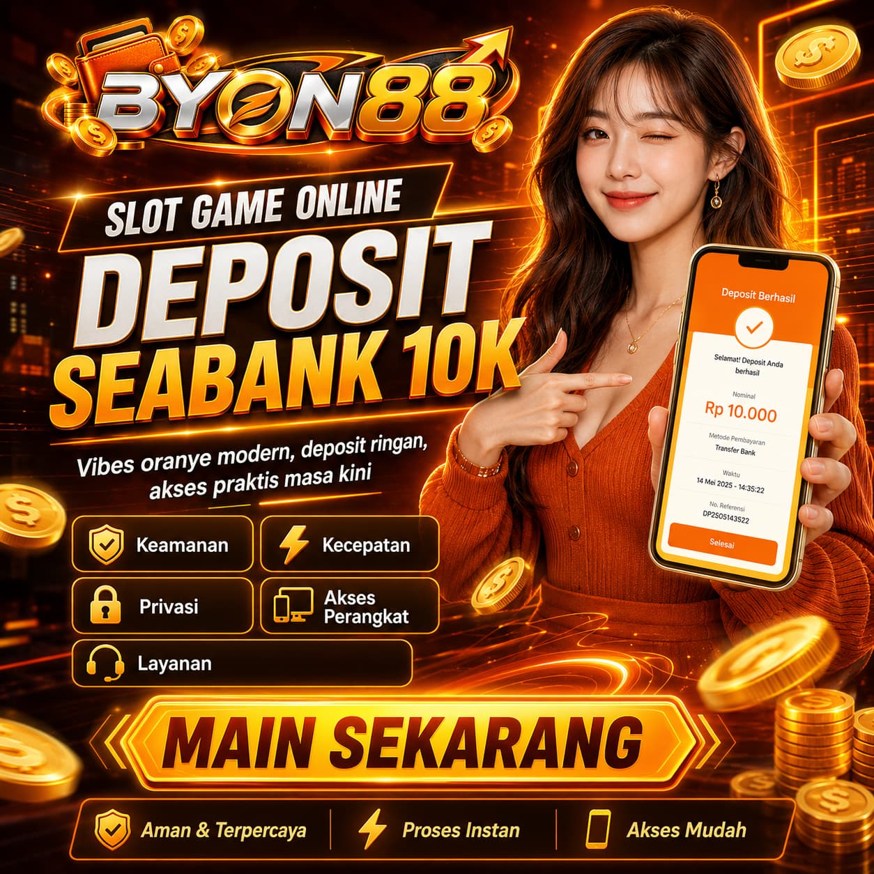 BYON88 | Slot Deposit SeaBank 10K Mulai 10 Ribu by Hey siriusly