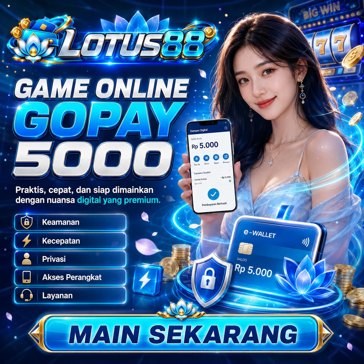 LOTUS88 | Slot GoPay 5000 untuk Main Mulai Depo 5K by Hey siriusly