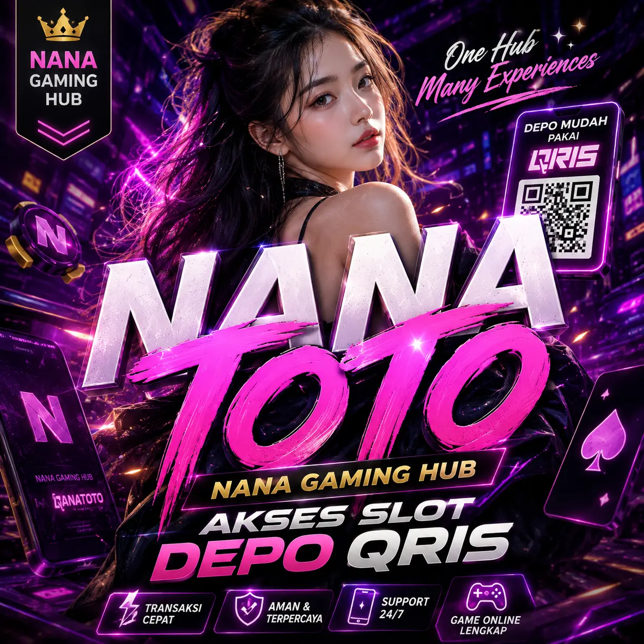 NANATOTO: NANA Gaming Hub dengan Akses Slot Depo QRIS