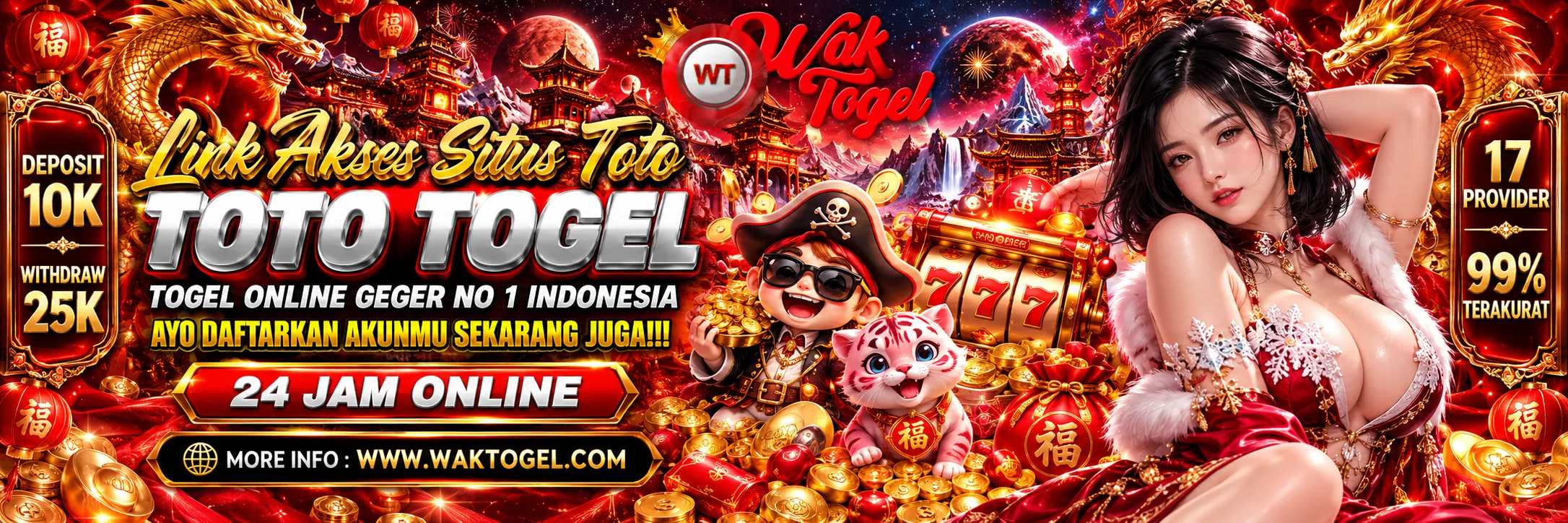 WAKTOGEL 𖠰 Link Akses Situs Toto Togel Online Geger No.1 Di Indonesia