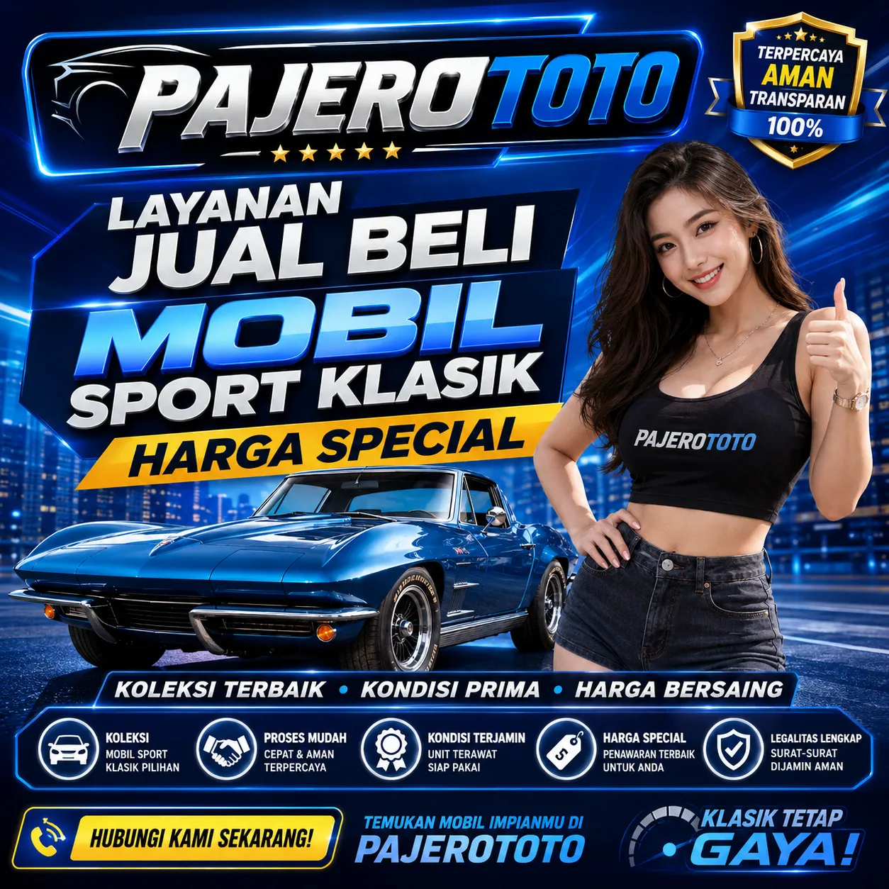 PAJEROTOTO : Layanan Jual Beli Mobil Sport Klasik Special Hari Ini