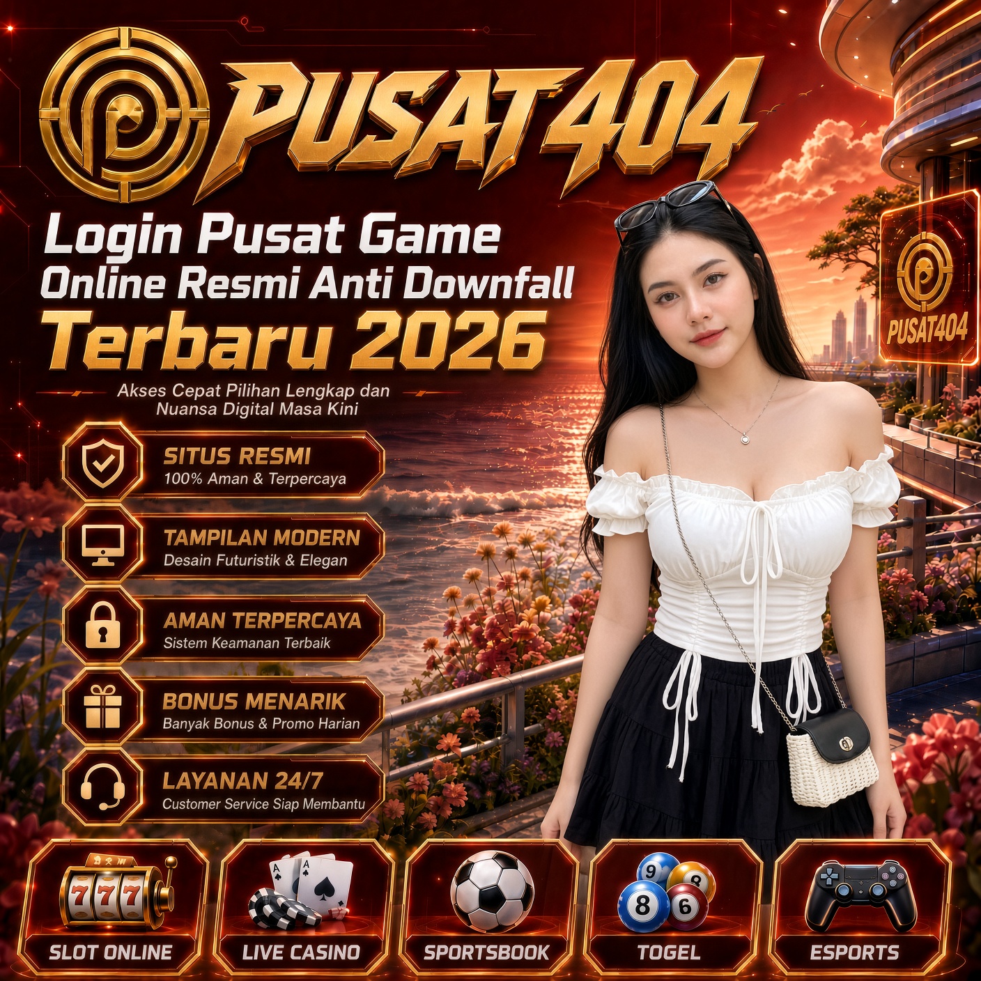 PUSAT404 ⚡️ Login Pusat Game Online Resmi Anti Downfall Terbaru 2026
