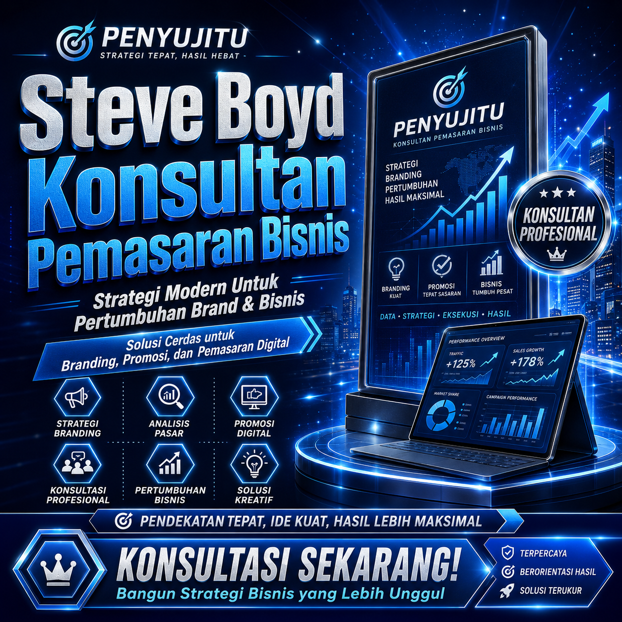 PENYUJITU Steve Boyd Konsultan Pemasaran Bisnis