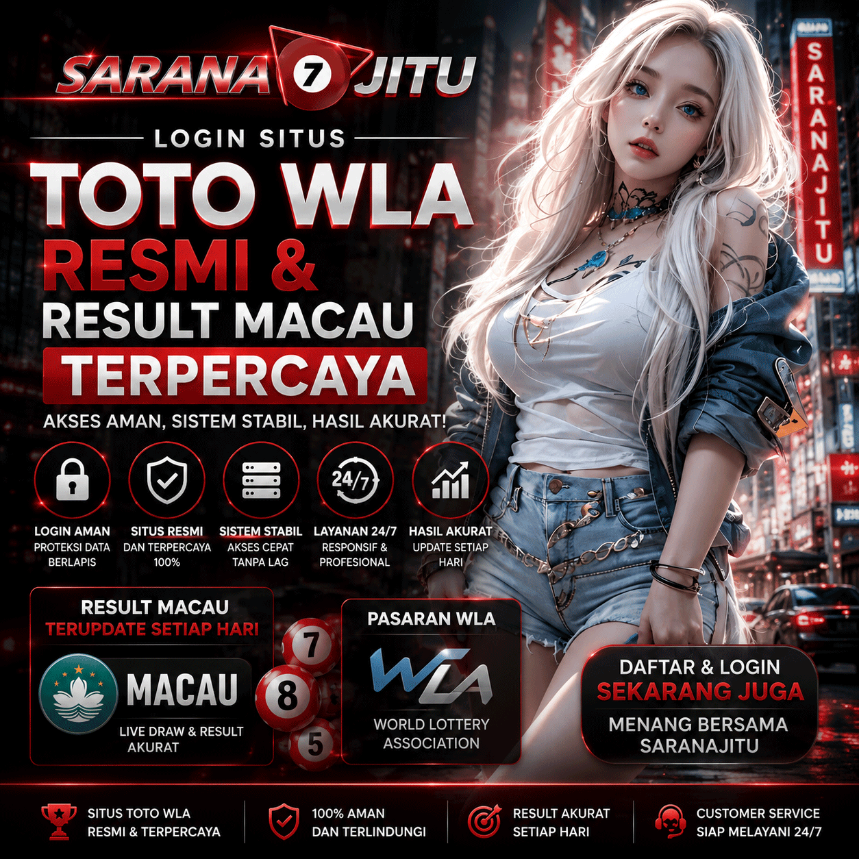 SARANAJITU | Login Situs Toto WLA Resmi & Result Macau Terpercaya image 1