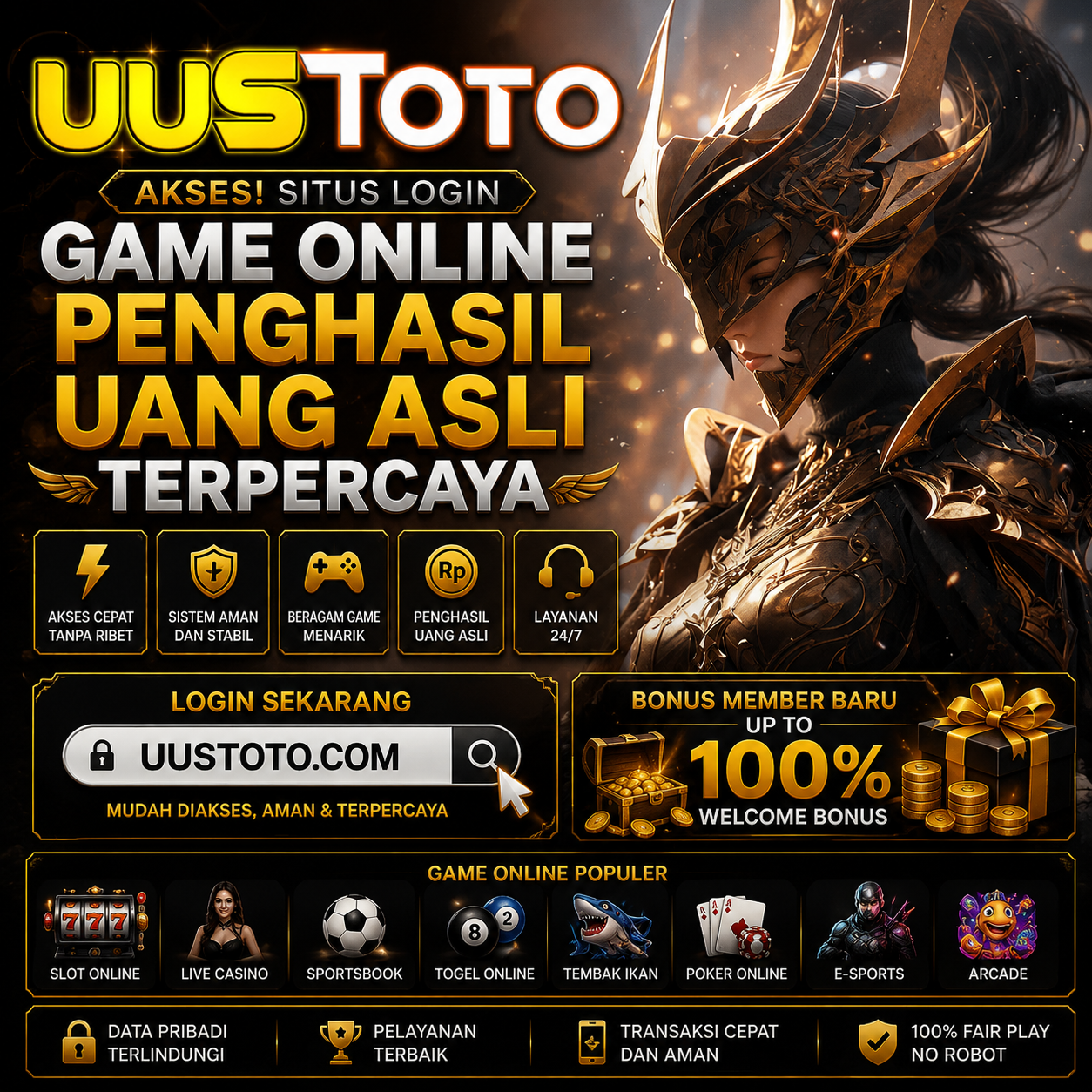 UUSTOTO Akses ! Situs Login Game Online Penghasil Uang Asli Terpercaya image 1
