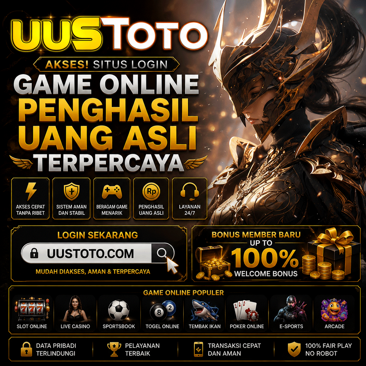 UUSTOTO Akses ! Situs Login Game Online Penghasil Uang Asli Terpercaya image 1