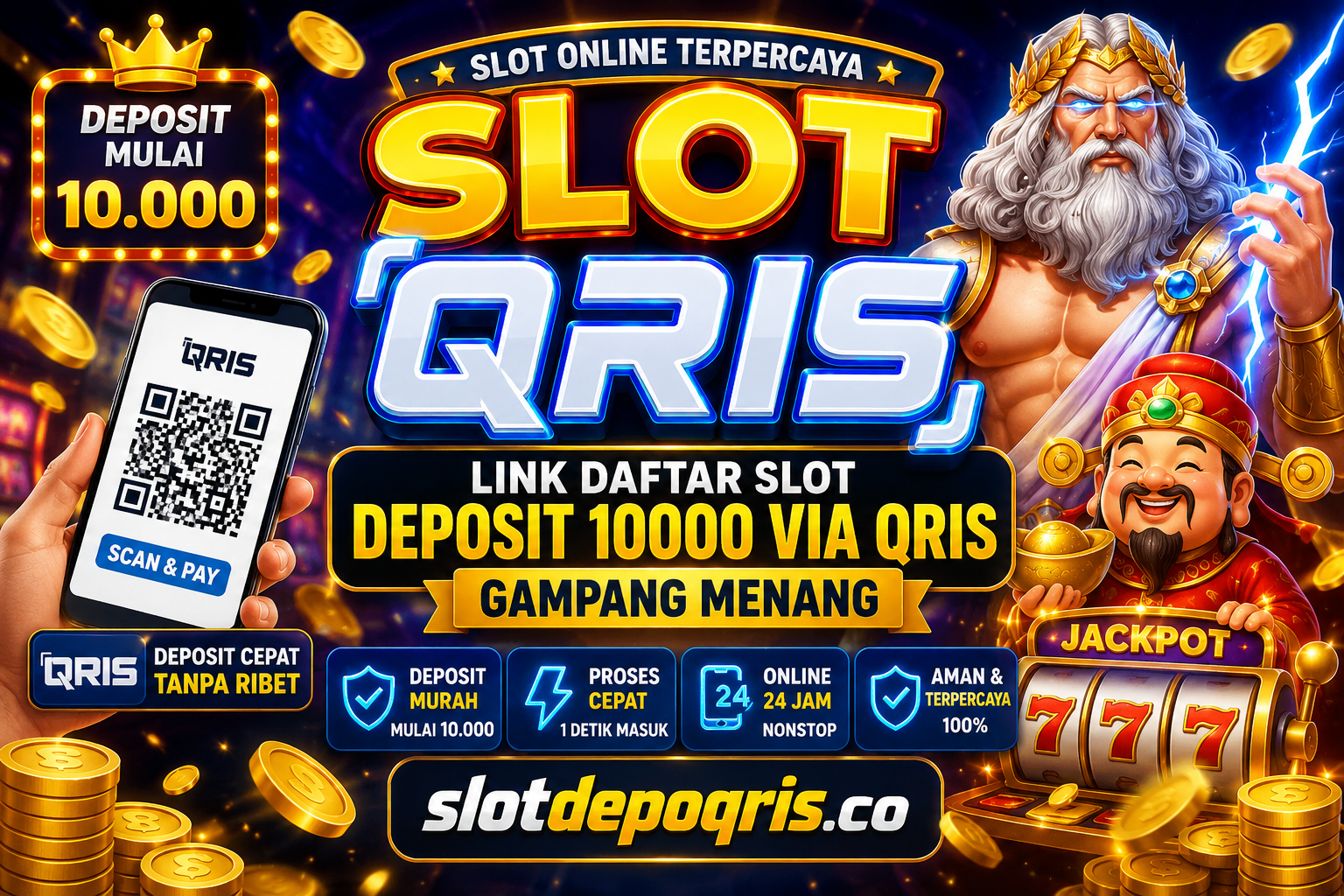 Slot Qris Front Black 