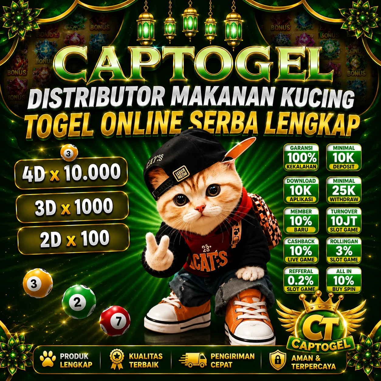 CAPTOGEL ♻️ Distributor Makanan Kucing Togel Online Serba Lengkap Dan Terpercaya