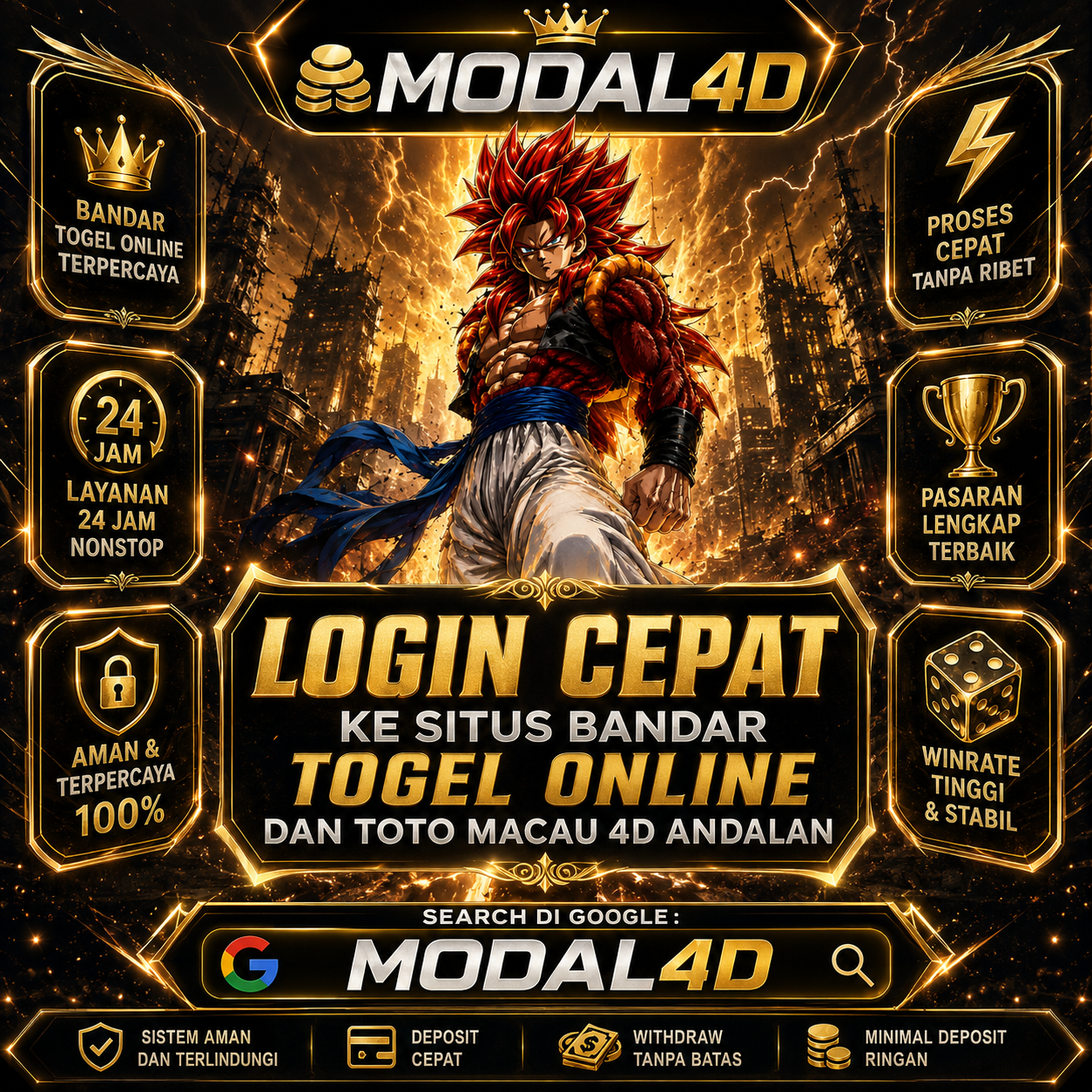 MODAL4D : Login Cepat ke Situs Bandar Togel Online dan Toto Macau 4D Andalan