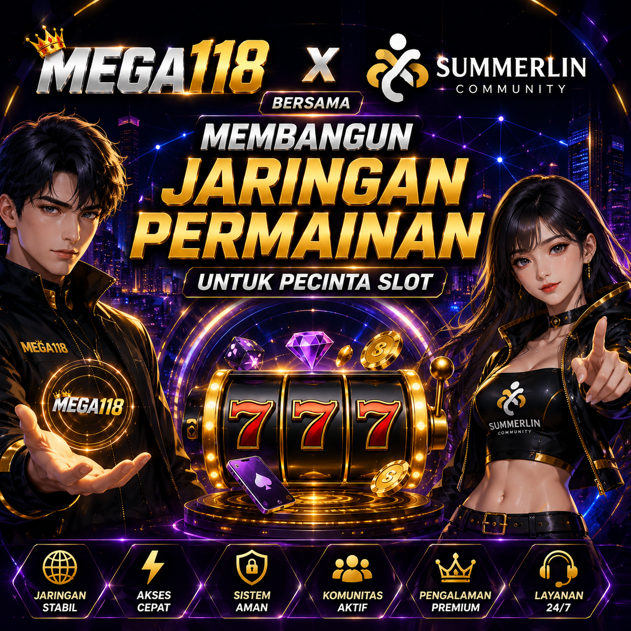 MEGA118 Bersama SummerlinCommunity Membangun Jaringan Permainan Untuk Pecinta Slot
