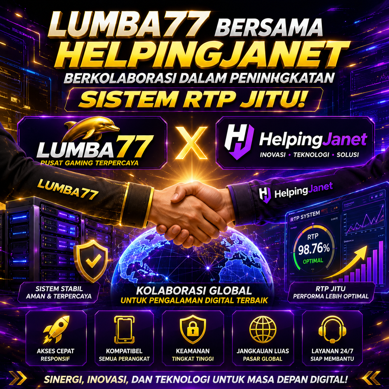 LUMBA77 Bersama HelpingJanet Berkolaborasi Dalam Peningkatan Sistem RTP Jitu!