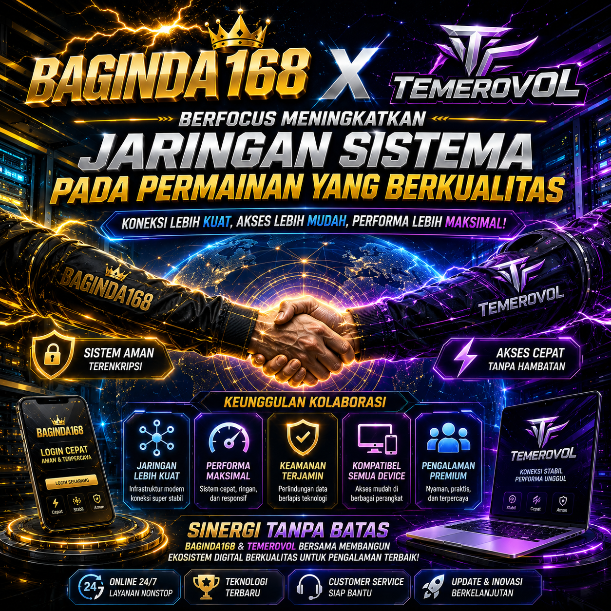 BAGINDA168 Dan Temerovol Berfocus Meningkatkan Jaringan Sistema Pada Permainan Yang Berkualitas