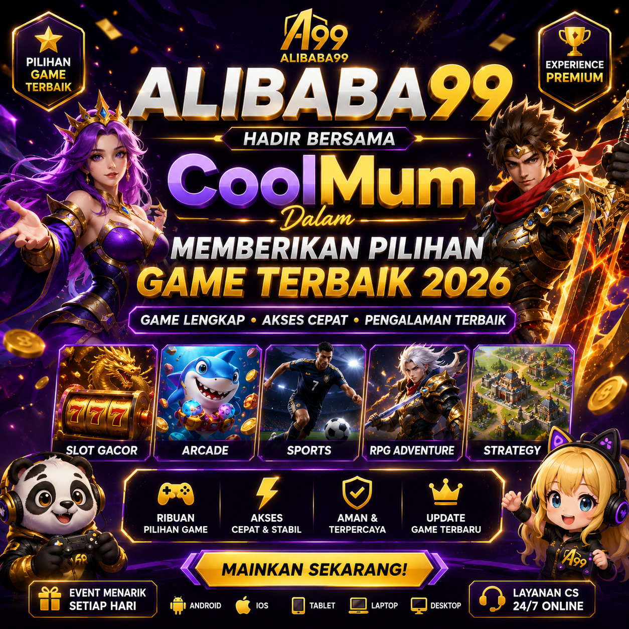 ALIBABA99 Hadir Bersama CoolMum Dalam Memberikan Pilihan Game Terbaik 2026