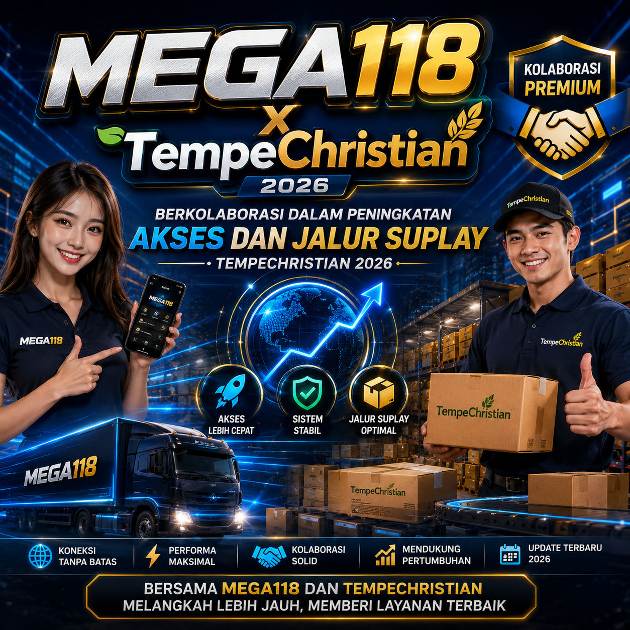 MEGA118 # Berkolaborasi Dalam Peningkatan Akses Dan Jalur Suplai Tempechristian 2026
