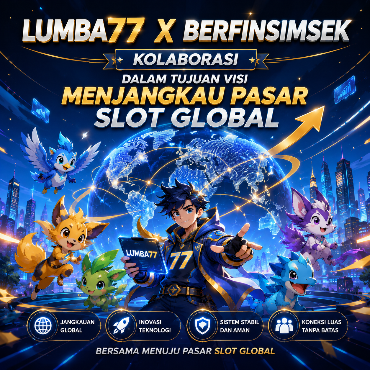 LUMBA77 X Berfinsimsek Kolaborasi Dalam Tujuan Visi Menjangkau Pasar Slot Global