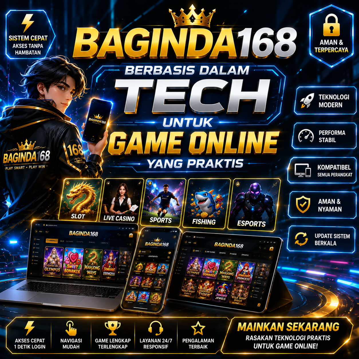 BAGINDA168 Front Black 