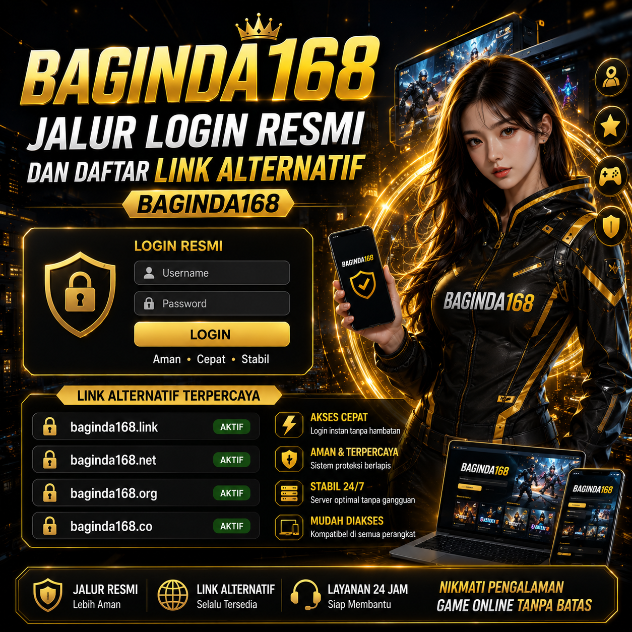 BAGINDA168 # Jalur Login Resmi Dan Daftar Link Alternatif Baginda168
