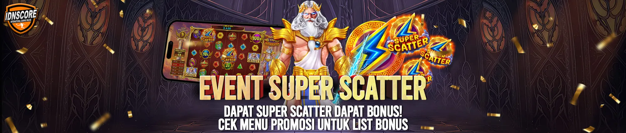 IDNSCORE PENYEDIA PERMAINAN SERVER STABIL RINGAN MAXWIN