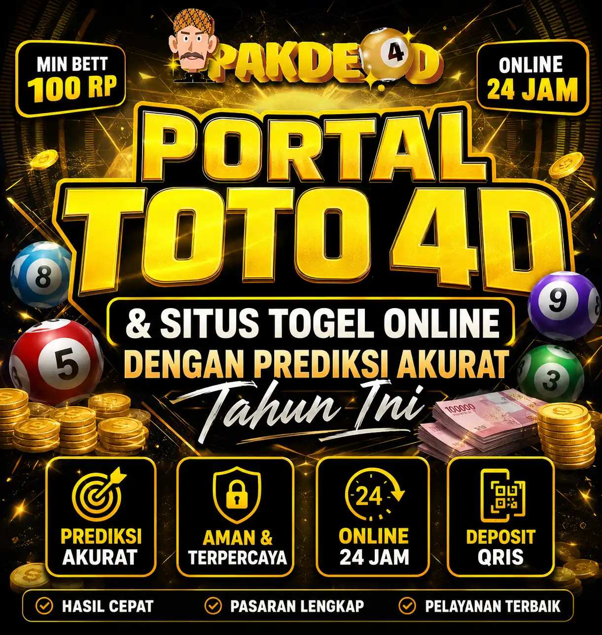 PAKDE4D: Portal Toto 4D & Situs Togel Online dengan Prediksi Akurat Tahun Ini