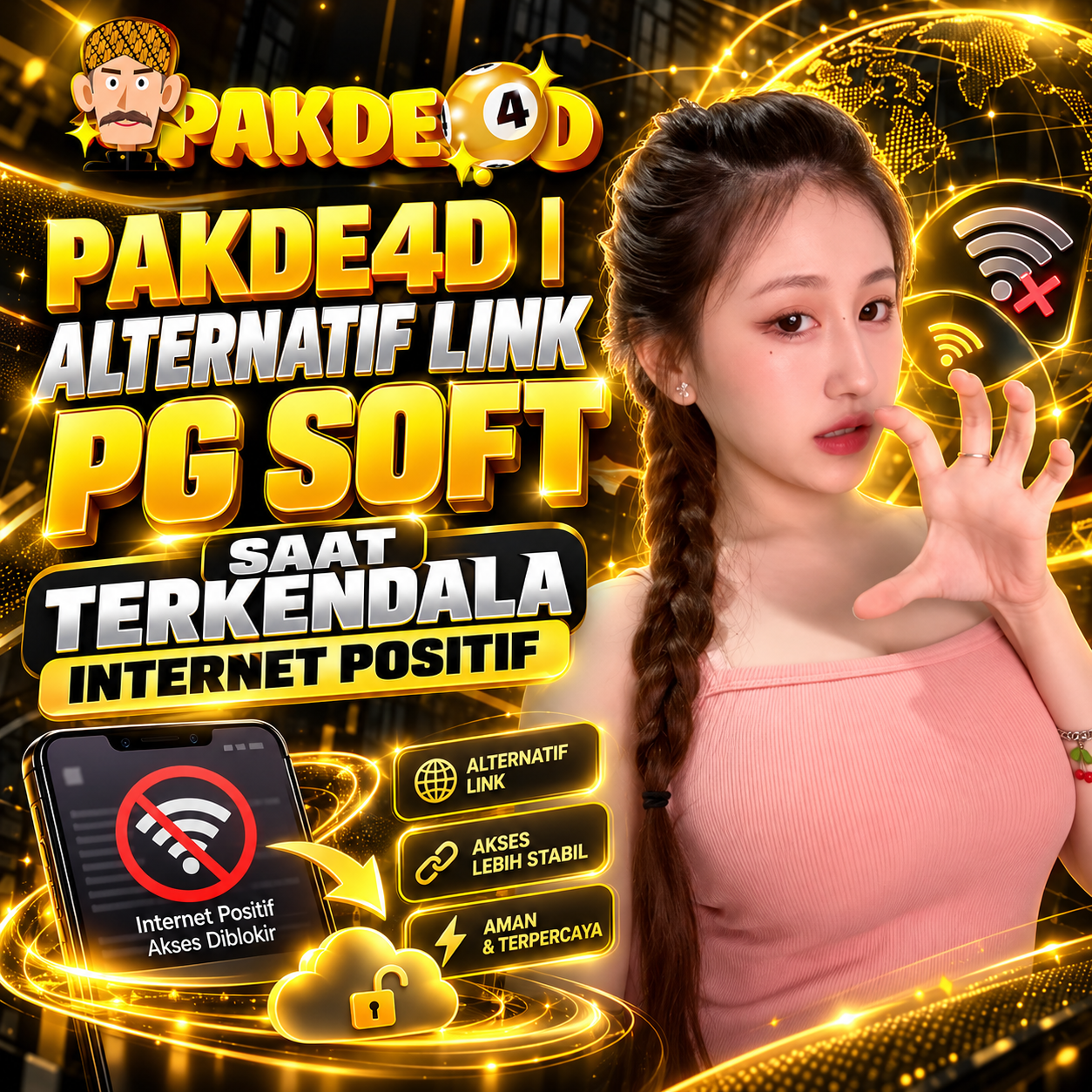 PAKDE4D | Alternatif Link PG Soft Saat Terkendala Internet Positif by Hey siriusly