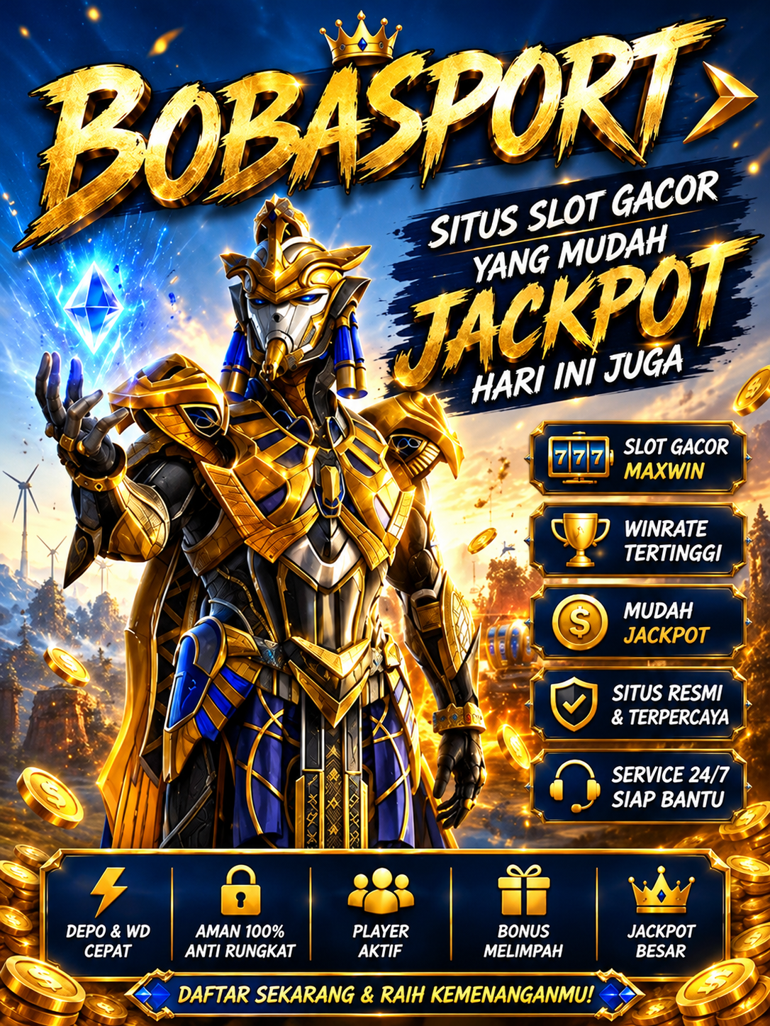 BOBASPORT - Situs Slot Gacor Yang Mudah JACKPOT Hari Ini Juga
