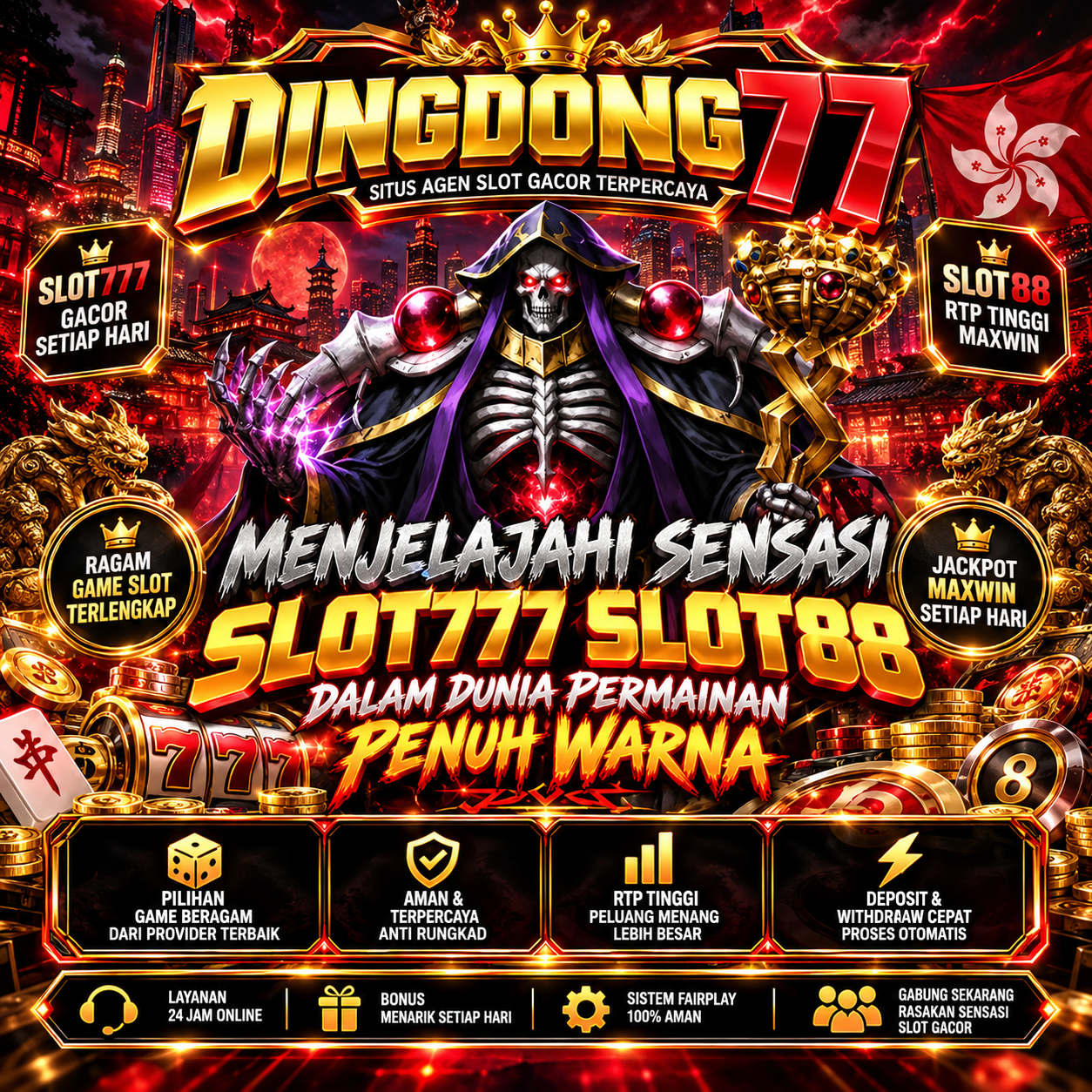 DINGDONG77 | Menjelajahi Sensasi Slot777 Slot88 dalam Dunia Permainan Penuh Warna