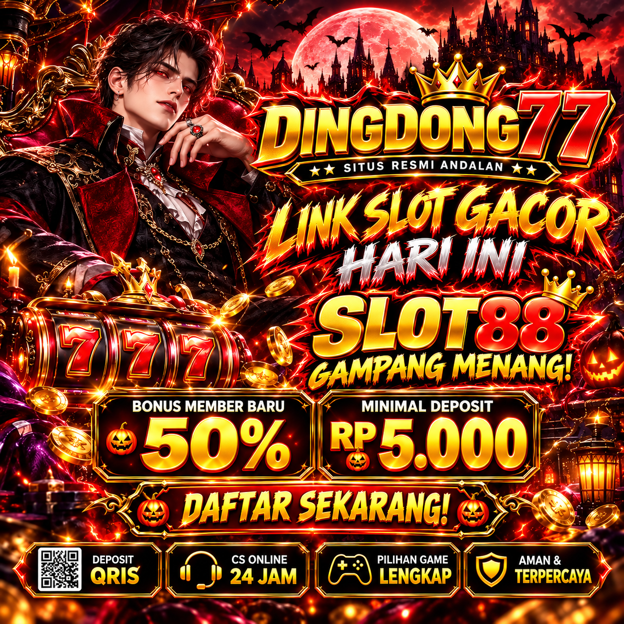 DINGDONG77: Situs Resmi Andalan Link Slot Gacor Hari Ini Slot88 Gampang Menang