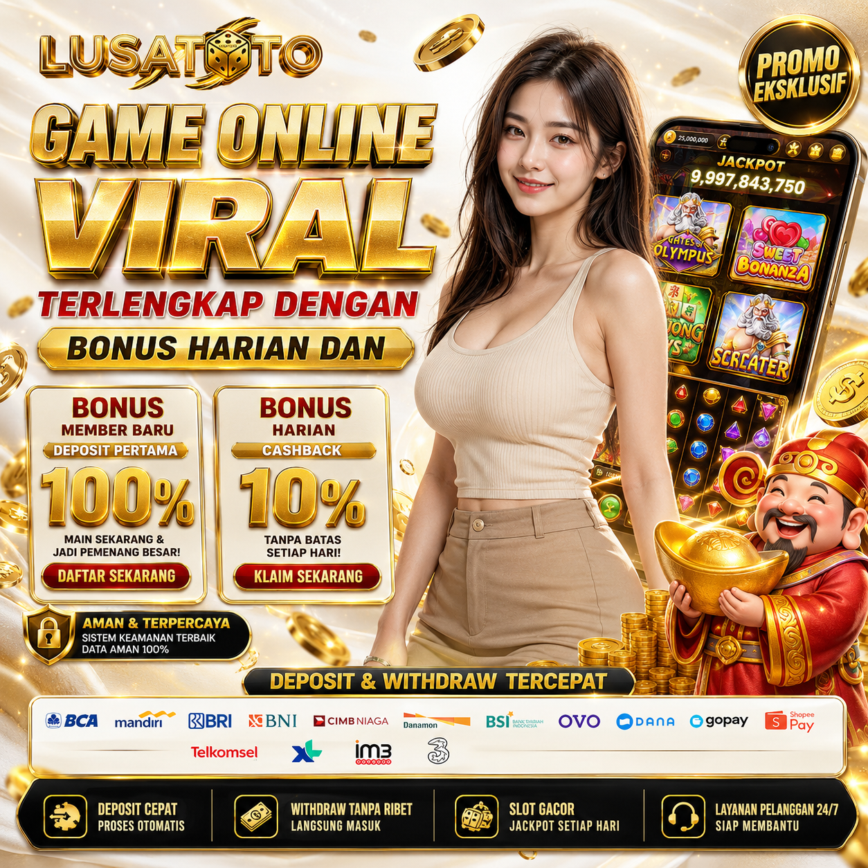 LUSATOTO ~ Game Online Viral Terlengkap dengan Bonus Harian dan Promo Eksklusif