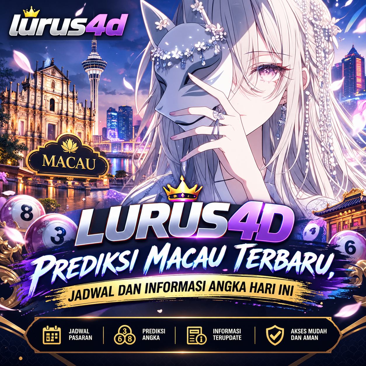 LURUS4D – Prediksi Macau Terbaru, Jadwal dan Informasi Angka Hari Ini