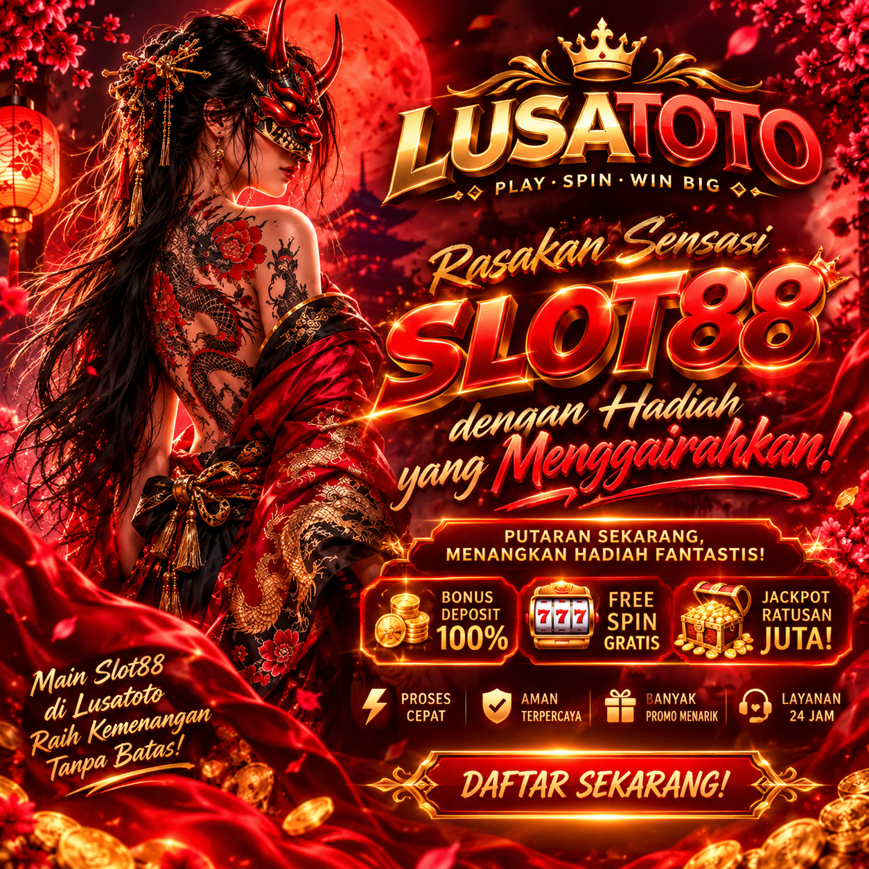 LUSATOTO | Slot88 Hadiah Menggairahkan Untuk Pengalaman Bermain Berbeda