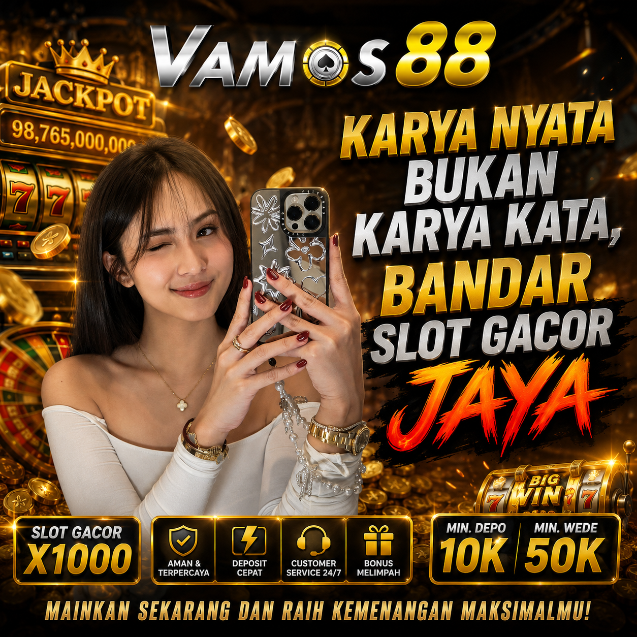 VAMOS88 - Karya Nyata Bukan Karya Kata, Bandar Slot Gacor JAYA