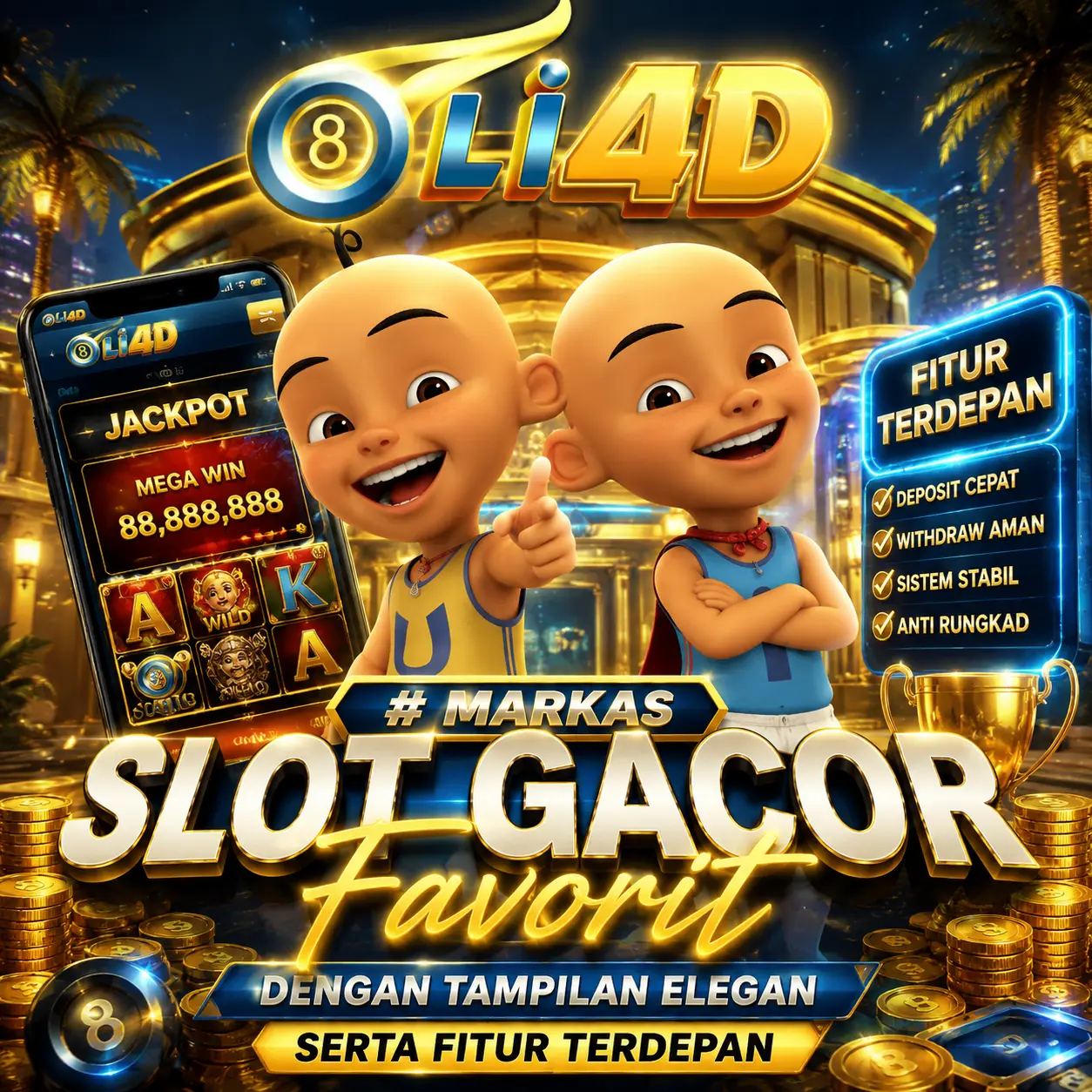 Oli4D # Markas Slot Gacor Favorit Dengan Tampilan Elegan Serta Fitur Terdepan