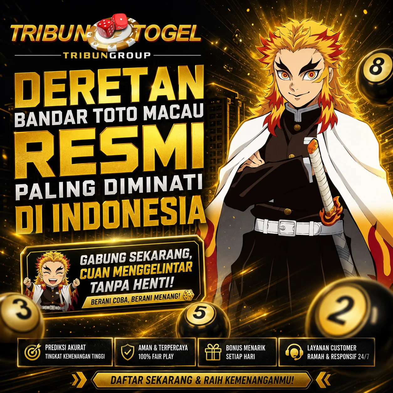 TRIBUNTOGEL: Deretan Bandar Toto Macau Resmi Paling Diminati Di Indonesia