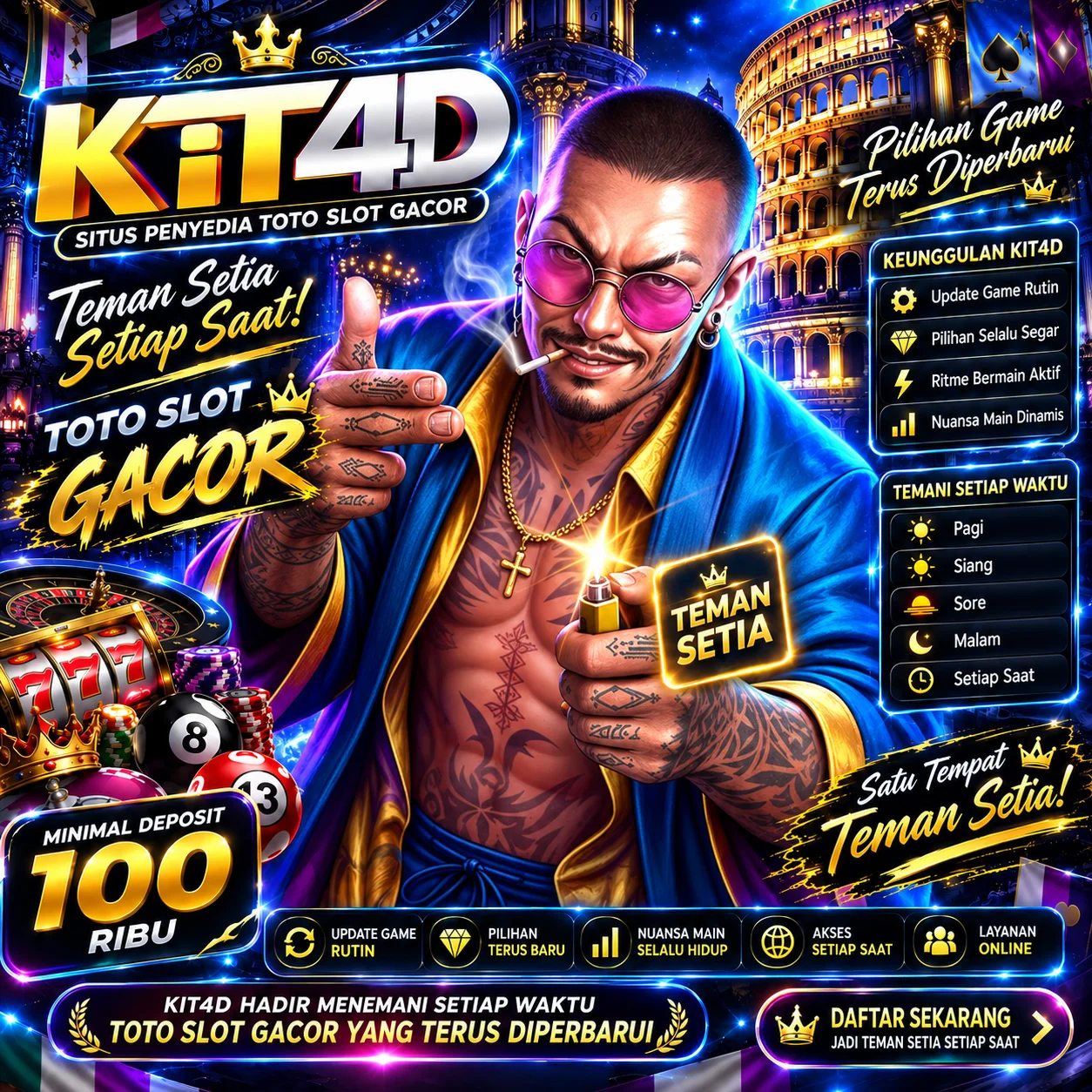 KIT4D - Situs Penyedia Toto Slot Gacor Yang Cocok Menjadi Teman Setia Setiap Saat