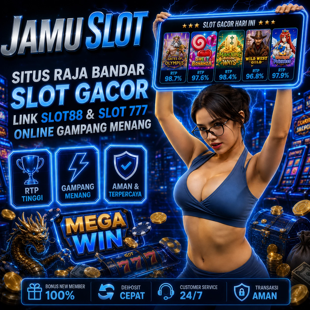 banner JAMUSLOT > Situs Raja Bandar Slot Gacor Link Slot88 & Slot 777 Online Gampang Menang