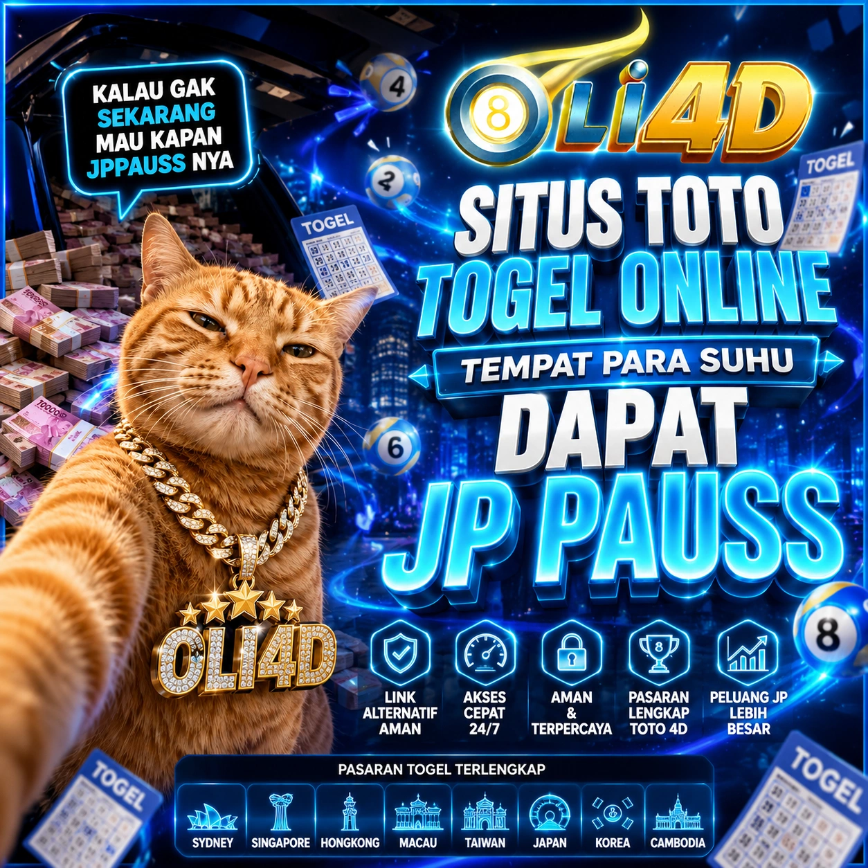 OLI4D 🦈 Situs Toto Togel Online Tempat Para Suhu Dapat JP PAUSS
