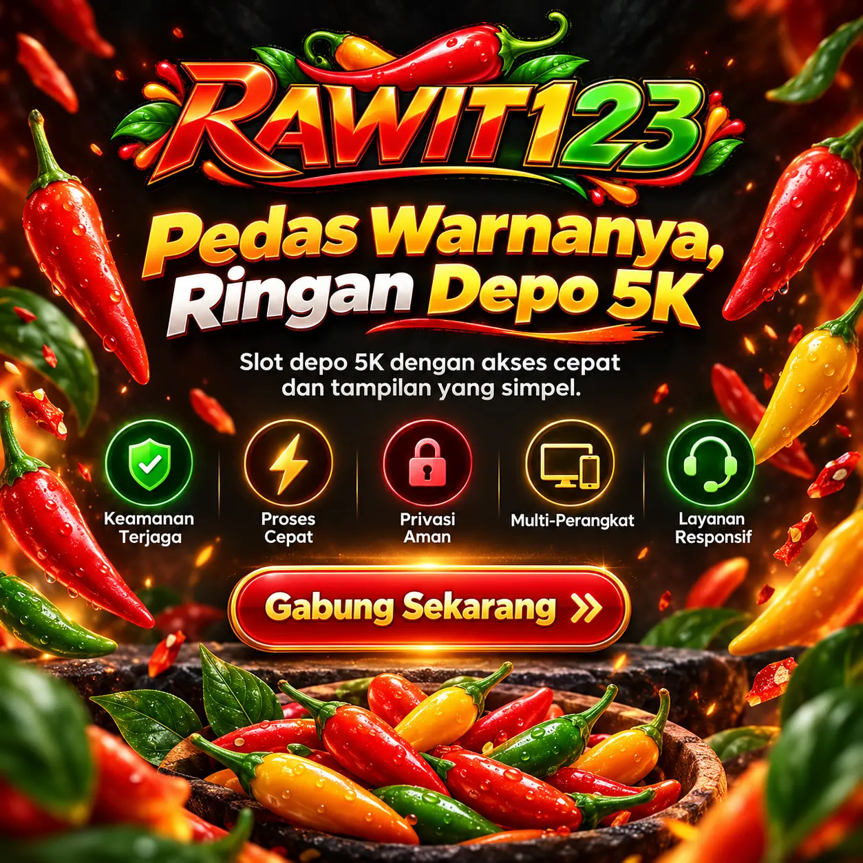 RAWIT123: Slot Depo 5K Modal Cuma Seupil, Pedasnya Nggak Seupil