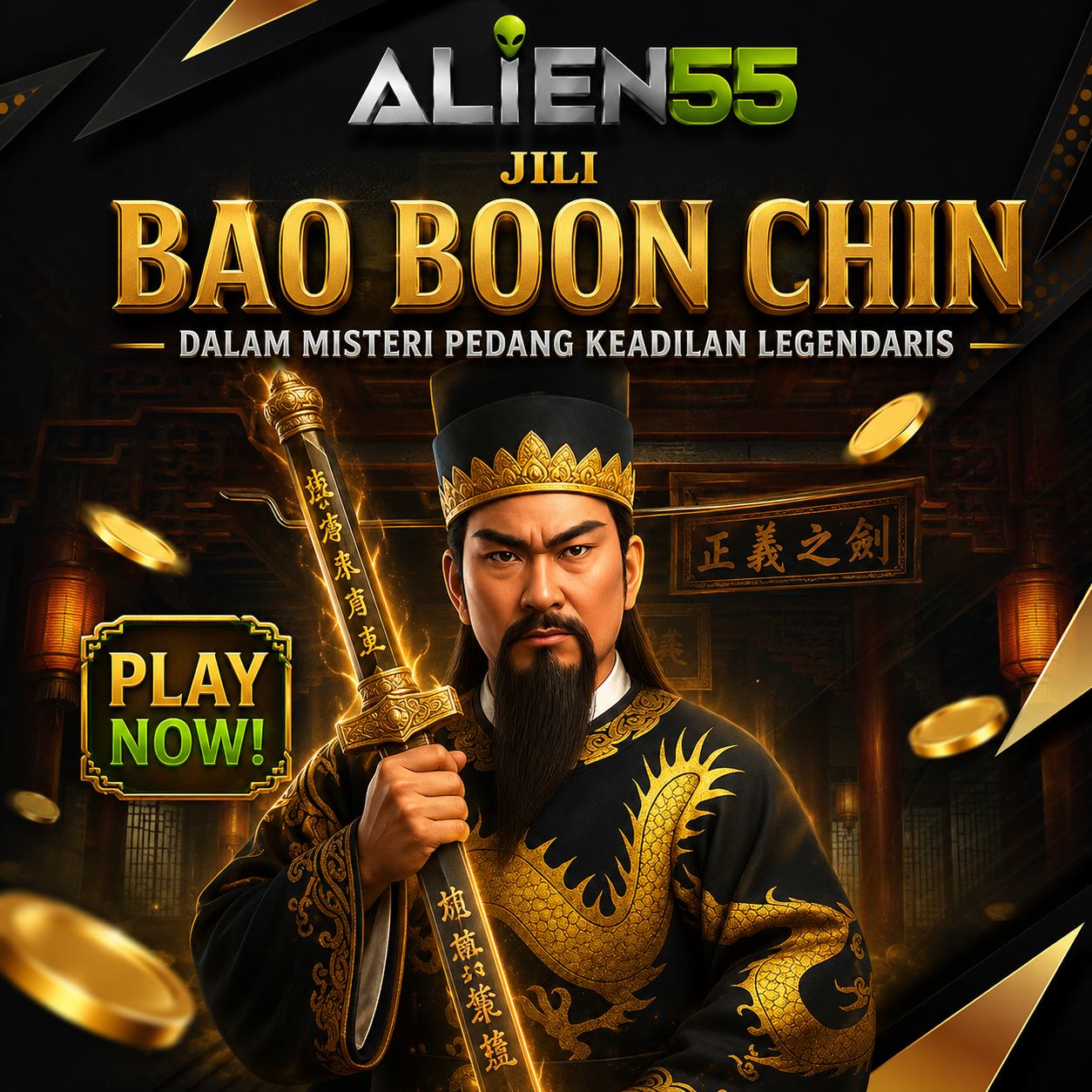 ALIEN55 | JILI Bao Boon Chin dalam Misteri Pedang Keadilan Legendaris